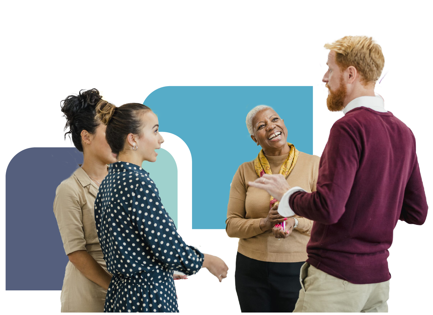 Civil service professionals working in a government department